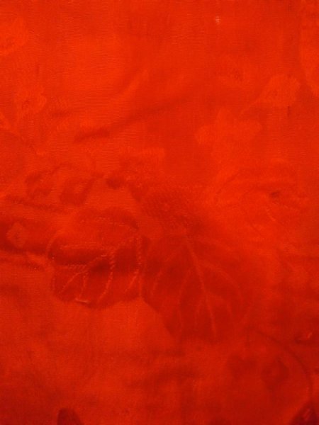 画像5: N0629D  女性用 女の子  シルク(正絹)   赤色,  【中古】 【USED】 【リサイクル】 ★★☆☆☆ (5)