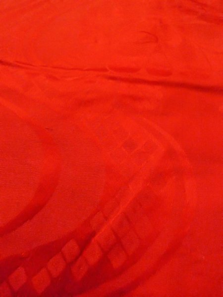 画像9: N0629D  女性用 女の子  シルク(正絹)   赤色,  【中古】 【USED】 【リサイクル】 ★★☆☆☆ (9)