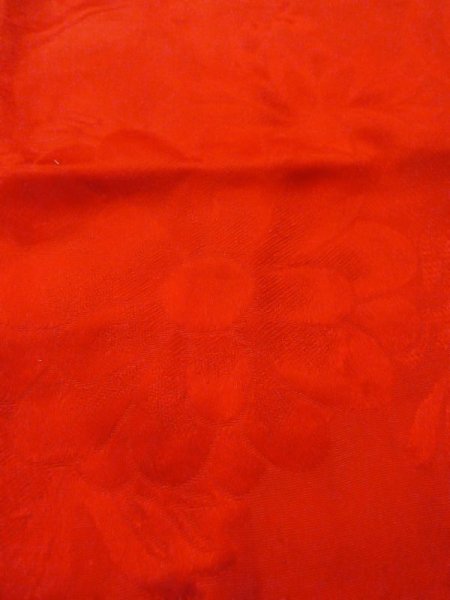 画像10: N0629D  女性用 女の子  シルク(正絹)   赤色,  【中古】 【USED】 【リサイクル】 ★★☆☆☆ (10)