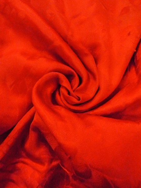 画像11: N0629D  女性用 女の子  シルク(正絹)   赤色,  【中古】 【USED】 【リサイクル】 ★★☆☆☆ (11)