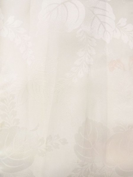 画像3: N0629H  女性用 女の子 半衿付き シルク(正絹)   白,  【中古】 【USED】 【リサイクル】 ★★☆☆☆ (3)