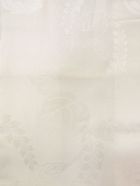 画像4: N0629H  女性用 女の子 半衿付き シルク(正絹)   白,  【中古】 【USED】 【リサイクル】 ★★☆☆☆ (4)