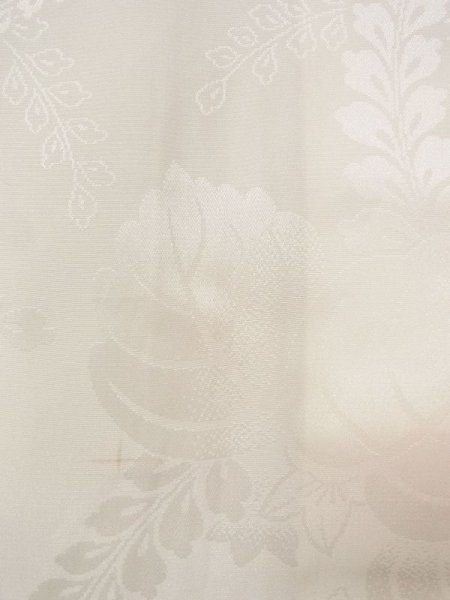 画像6: N0629H  女性用 女の子 半衿付き シルク(正絹)   白,  【中古】 【USED】 【リサイクル】 ★★☆☆☆ (6)