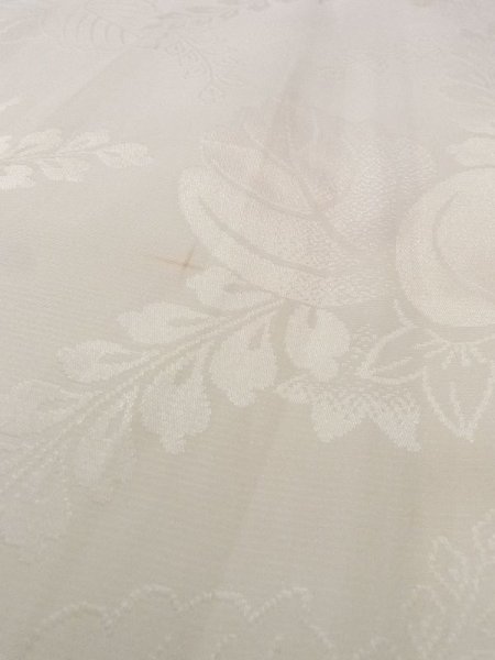 画像8: N0629H  女性用 女の子 半衿付き シルク(正絹)   白,  【中古】 【USED】 【リサイクル】 ★★☆☆☆ (8)