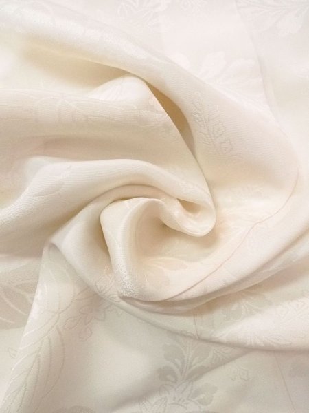 画像12: N0629H  女性用 女の子 半衿付き シルク(正絹)   白,  【中古】 【USED】 【リサイクル】 ★★☆☆☆ (12)