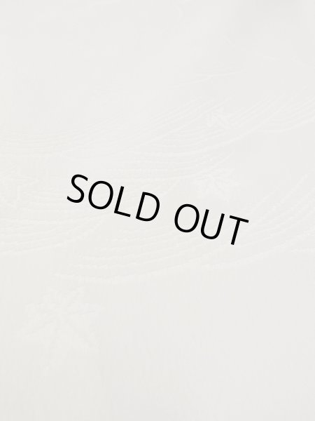 画像9: N0629K  女性用 襦袢 地紋：青海波、源氏雲、さやもん、菱、かのこ シルク（正絹）   オフ　ホワイト,  【中古】 【USED】 【リサイクル】 ★★★☆☆ (9)