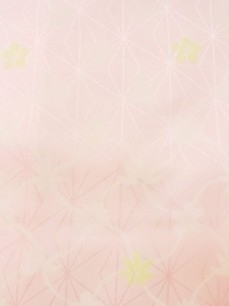 画像5: N0629N  女性用 襦袢  化繊  淡い 桃色, 花 【中古】 【USED】 【リサイクル】 ★★☆☆☆ (5)