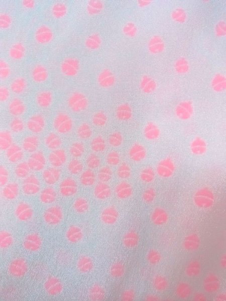 画像6: N0629P  女性用 襦袢 半衿付き、鈴柄 化繊   白,  【中古】 【USED】 【リサイクル】 ★★★☆☆ (6)