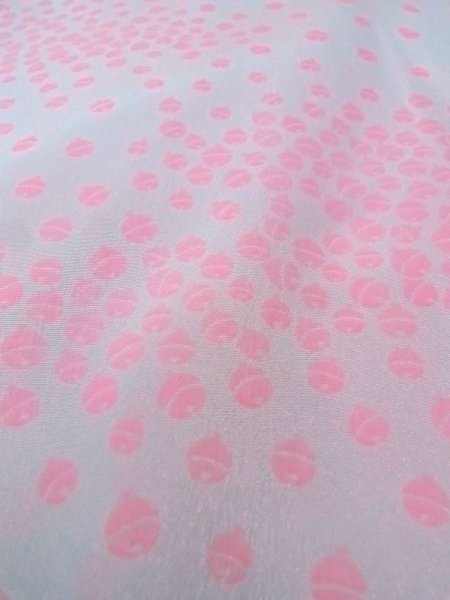 画像10: N0629P  女性用 襦袢 半衿付き、鈴柄 化繊   白,  【中古】 【USED】 【リサイクル】 ★★★☆☆ (10)