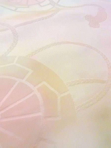 画像10: N0629S  女性用 襦袢  シルク（正絹）  淡い 桃色,  【中古】 【USED】 【リサイクル】 ★★☆☆☆ (10)