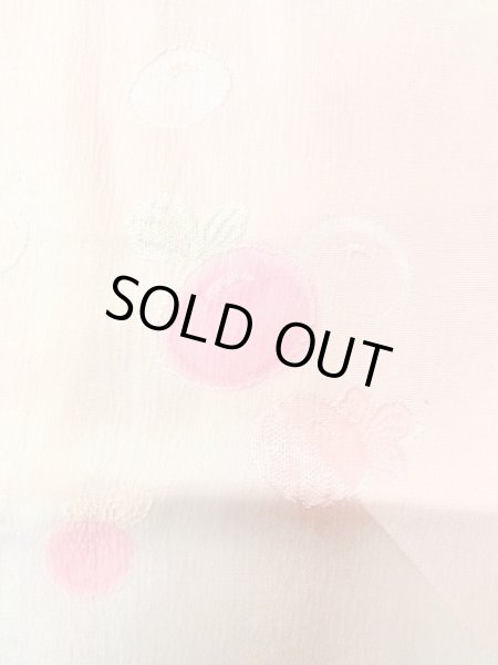 画像8: N0629T  女性用 襦袢  シルク（正絹）  淡い 桃色,  【中古】 【USED】 【リサイクル】 ★★★☆☆ (8)