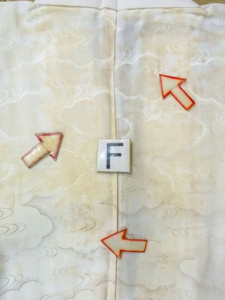 画像19: N0629V  女性用 襦袢  化繊   アイボリー,  【中古】 【USED】 【リサイクル】 ★☆☆☆☆ (19)