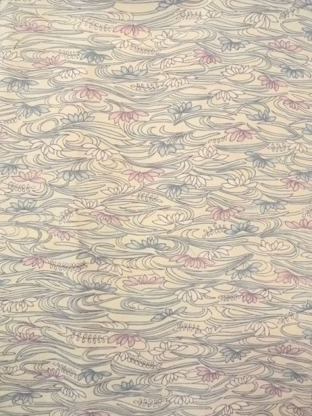 画像3: N0717A  女性用 羽織  シルク(正絹)   アイボリー, 菊 【中古】 【USED】 【リサイクル】 ★★★☆☆ (3)