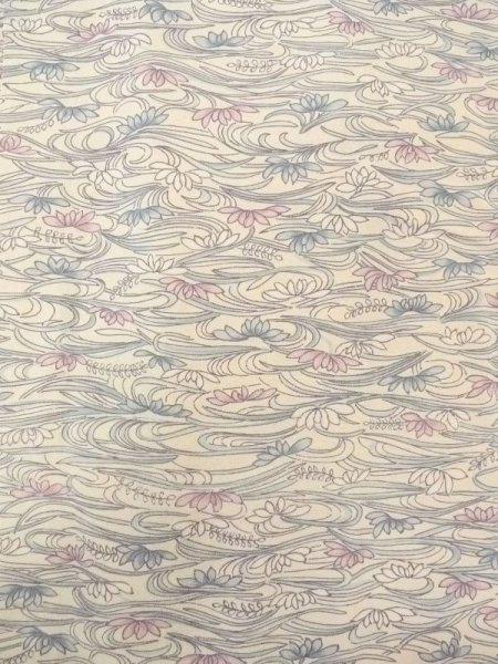 画像4: N0717A  女性用 羽織  シルク(正絹)   アイボリー, 菊 【中古】 【USED】 【リサイクル】 ★★★☆☆ (4)