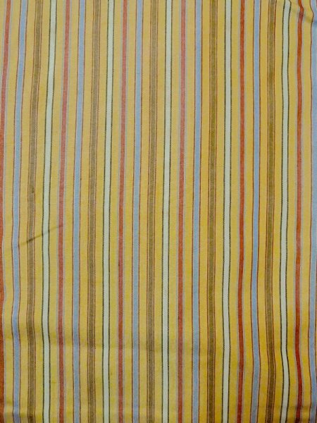 画像3: N0717B  女性用 羽織  シルク(正絹)   ベージュ, 縞 【中古】 【USED】 【リサイクル】 ★★☆☆☆ (3)