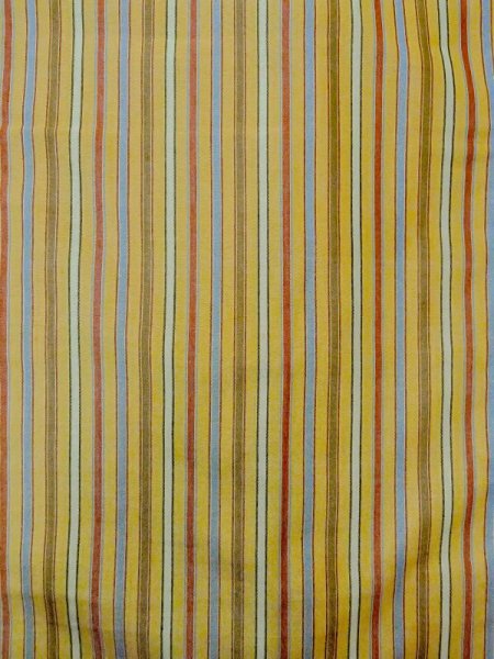 画像4: N0717B  女性用 羽織  シルク(正絹)   ベージュ, 縞 【中古】 【USED】 【リサイクル】 ★★☆☆☆ (4)