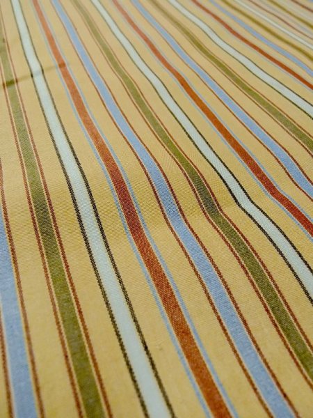 画像10: N0717B  女性用 羽織  シルク(正絹)   ベージュ, 縞 【中古】 【USED】 【リサイクル】 ★★☆☆☆ (10)