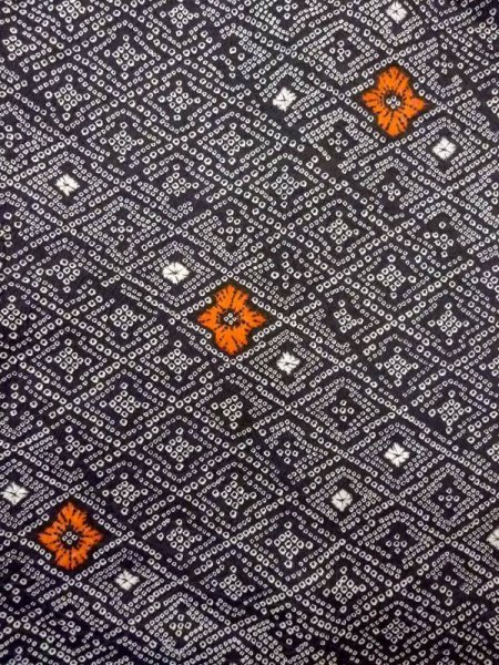 画像3: N0717D  女性用 羽織  化繊   黒, 松皮菱 【中古】 【USED】 【リサイクル】 ★☆☆☆☆ (3)