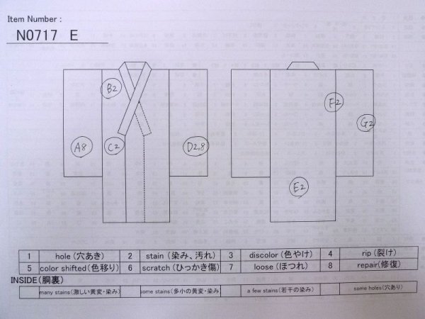 画像33: N0717E  女性用 振袖  シルク（正絹）   黒, ぼたん 【中古】 【USED】 【リサイクル】 ★★★☆☆ (33)