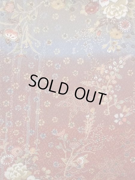 画像3: N0717I Mint  女性用 小紋  シルク（正絹）   茶色, 花 【中古】 【USED】 【リサイクル】 ★★★★☆ (3)