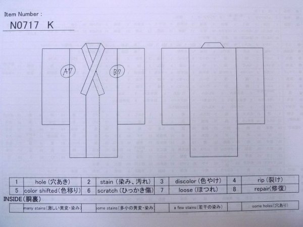 画像13: N0717K  女性用 小紋  シルク(正絹)  灰色がかった マルチカラー, 桜 【中古】 【USED】 【リサイクル】 ★★★☆☆ (13)