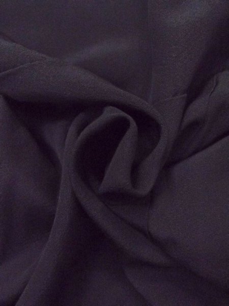 画像8: N0717L  女性用 喪服  シルク(正絹)   黒,  【中古】 【USED】 【リサイクル】 ★★★☆☆ (8)