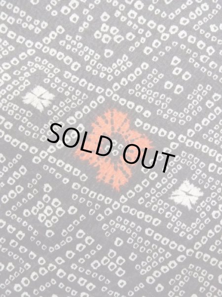 画像5: N0717N  女性用 小紋  化繊   黒, 松皮菱 【中古】 【USED】 【リサイクル】 ★☆☆☆☆ (5)