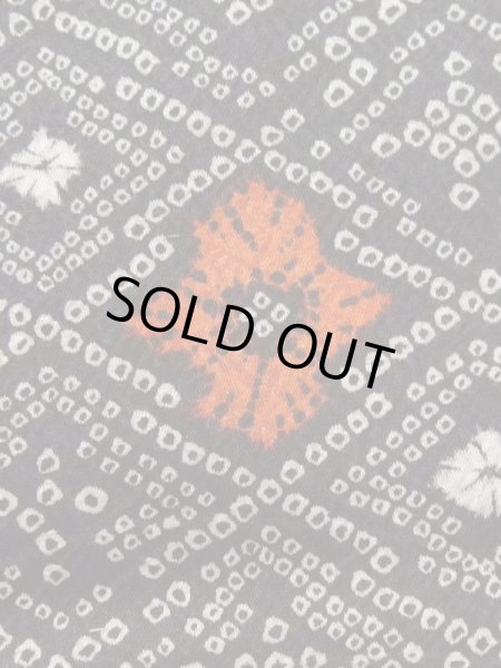 画像7: N0717N  女性用 小紋  化繊   黒, 松皮菱 【中古】 【USED】 【リサイクル】 ★☆☆☆☆ (7)