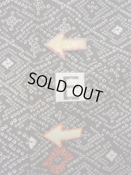 画像18: N0717N  女性用 小紋  化繊   黒, 松皮菱 【中古】 【USED】 【リサイクル】 ★☆☆☆☆ (18)