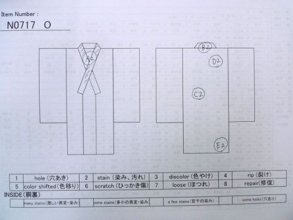 画像13: N0717O  女性用 紬  シルク(正絹)  淡い 黒, 花 【中古】 【USED】 【リサイクル】 ★★★☆☆ (13)