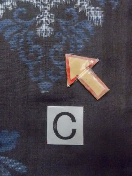 画像16: N0717O  女性用 紬  シルク(正絹)  淡い 黒, 花 【中古】 【USED】 【リサイクル】 ★★★☆☆ (16)