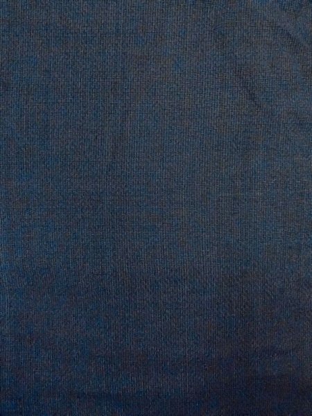 画像3: N0717W  男性用着物  シルク(正絹)  青み 黒, チェック柄 【中古】 【USED】 【リサイクル】 ★☆☆☆☆ (3)