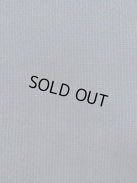 画像5: N0717W  男性用着物  シルク（正絹）  青み 黒, チェック柄 【中古】 【USED】 【リサイクル】 ★☆☆☆☆ (5)