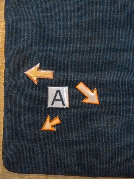 画像14: N0717W  男性用着物  シルク(正絹)  青み 黒, チェック柄 【中古】 【USED】 【リサイクル】 ★☆☆☆☆ (14)