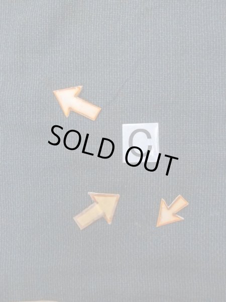 画像16: N0717W  男性用着物  シルク（正絹）  青み 黒, チェック柄 【中古】 【USED】 【リサイクル】 ★☆☆☆☆ (16)