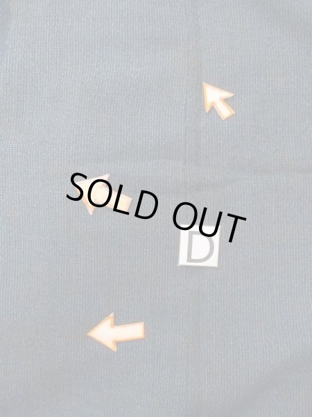 画像17: N0717W  男性用着物  シルク（正絹）  青み 黒, チェック柄 【中古】 【USED】 【リサイクル】 ★☆☆☆☆ (17)