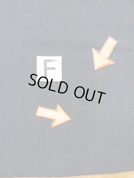 画像19: N0717W  男性用着物  シルク（正絹）  青み 黒, チェック柄 【中古】 【USED】 【リサイクル】 ★☆☆☆☆ (19)