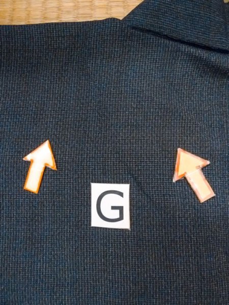 画像20: N0717W  男性用着物  シルク(正絹)  青み 黒, チェック柄 【中古】 【USED】 【リサイクル】 ★☆☆☆☆ (20)