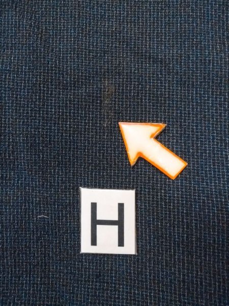 画像21: N0717W  男性用着物  シルク(正絹)  青み 黒, チェック柄 【中古】 【USED】 【リサイクル】 ★☆☆☆☆ (21)