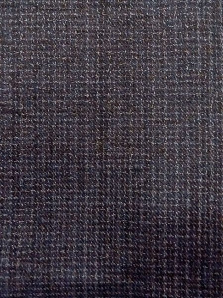 画像6: N0717Y Mint  男性用着物  シルク(正絹)   黒, チェック柄 【中古】 【USED】 【リサイクル】 ★★★★☆ (6)