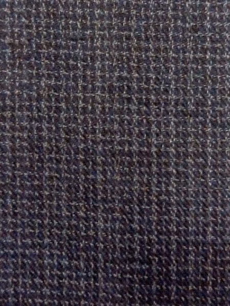 画像7: N0717Y Mint  男性用着物  シルク(正絹)   黒, チェック柄 【中古】 【USED】 【リサイクル】 ★★★★☆ (7)