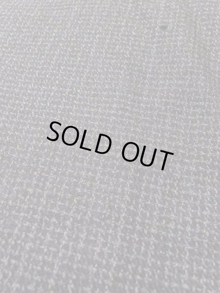 画像8: N0717Y Mint  男性用着物  シルク（正絹）   黒, チェック柄 【中古】 【USED】 【リサイクル】 ★★★★☆ (8)