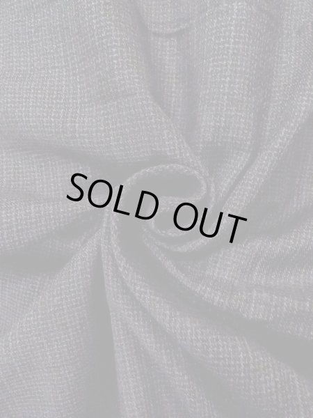 画像11: N0717Y Mint  男性用着物  シルク（正絹）   黒, チェック柄 【中古】 【USED】 【リサイクル】 ★★★★☆ (11)