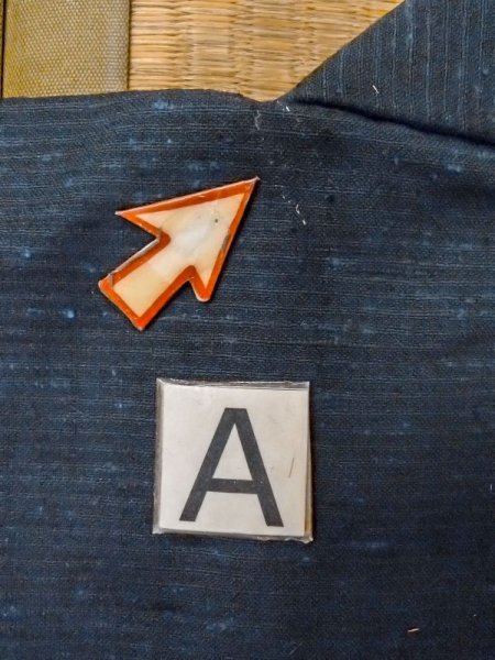 画像14: N0717Z  男性用着物  シルク(正絹)  青み 黒, 縞 【中古】 【USED】 【リサイクル】 ★★★☆☆ (14)