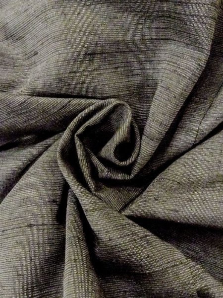 画像12: N0718A  男性用着物  シルク(正絹)   灰色, 縞 【中古】 【USED】 【リサイクル】 ★★☆☆☆ (12)