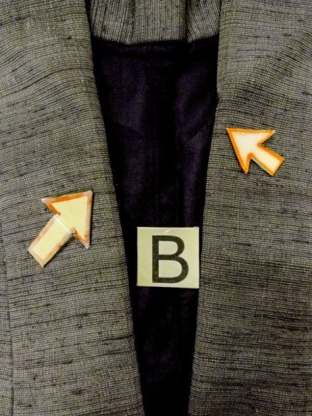 画像15: N0718A  男性用着物  シルク(正絹)   灰色, 縞 【中古】 【USED】 【リサイクル】 ★★☆☆☆ (15)