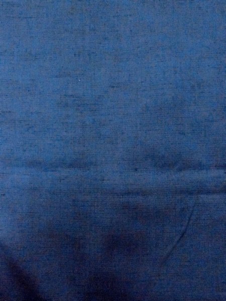画像4: N0718B  男性用着物  シルク（正絹）  深い 青, 縞 【中古】 【USED】 【リサイクル】 ★★★☆☆ (4)