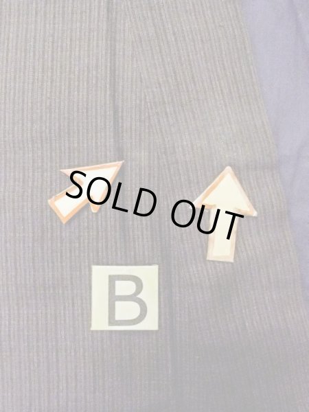 画像15: N0718C  男性用着物  シルク(正絹)   茶色, 縞 【中古】 【USED】 【リサイクル】 ★★★☆☆ (15)