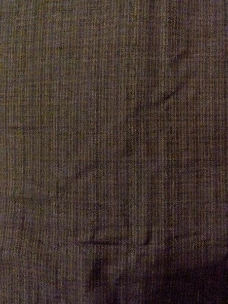 画像5: N0718D  男性用着物  シルク(正絹)   茶色, チェック柄 【中古】 【USED】 【リサイクル】 ★☆☆☆☆ (5)
