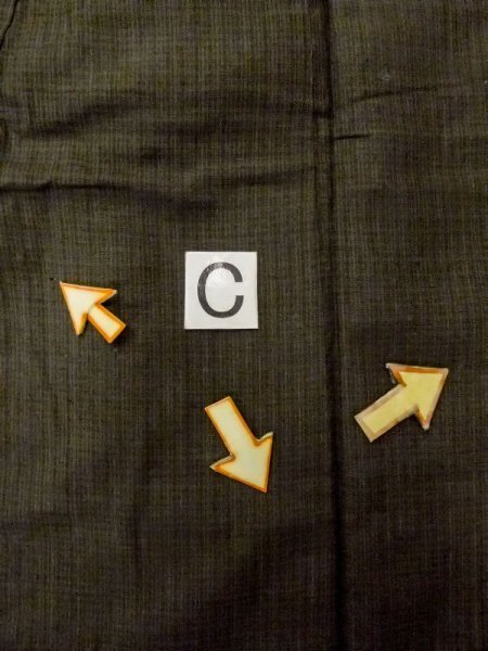 画像16: N0718D  男性用着物  シルク(正絹)   茶色, チェック柄 【中古】 【USED】 【リサイクル】 ★☆☆☆☆ (16)